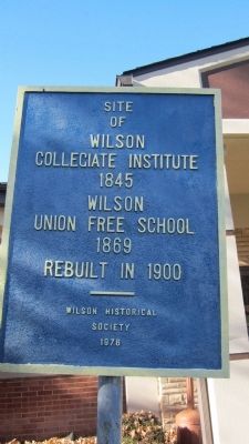 Wilson Collegiate Institute 1845 Marker image. Click for full size.