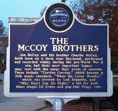 The McCoy Brothers Marker (side 1) image. Click for full size.