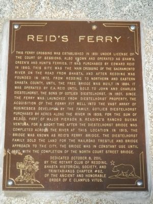 Reids Ferry Marker image. Click for full size.