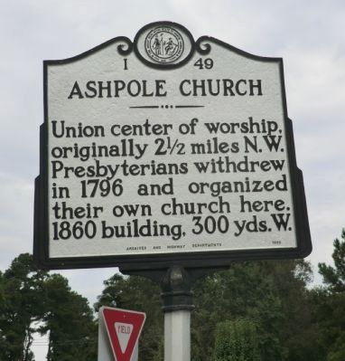 Ashpole Church Marker image. Click for full size.