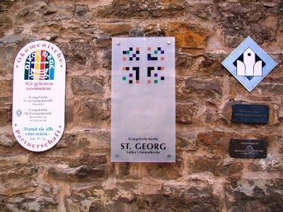 St. George's Church Sign & Markers image. Click for full size.
