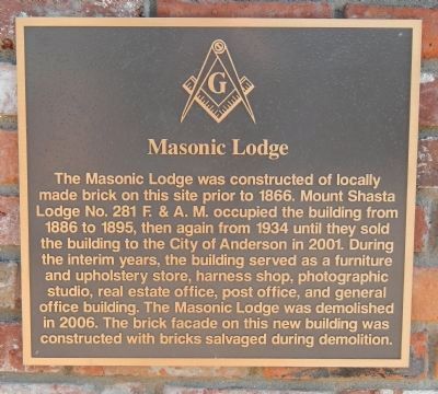 Masonic Lodge Marker image. Click for full size.