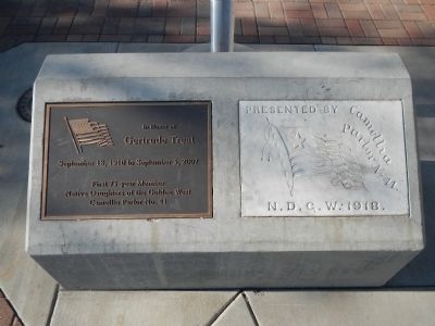 Anderson Fire Station Flagpole Base image. Click for full size.