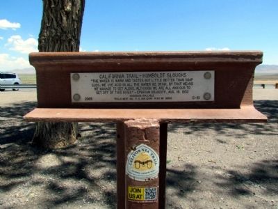 California Trail - Humboldt Sloughs Marker image. Click for full size.