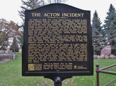 The Acton Incident Marker image. Click for full size.