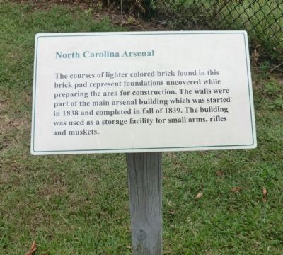 North Carolina Arsenal Marker image. Click for full size.
