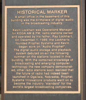 KOGA AM & FM Marker. Click for full size. KOGA AM & FM Marker image. Click for full size.