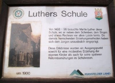 Luthers Schule / Luther's School Marker image. Click for full size.