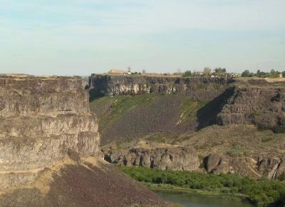 Dirt Ramp Used in Snake River Canyon Jump image. Click for full size.