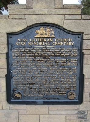 Ness Lutheran Church Marker image. Click for full size.