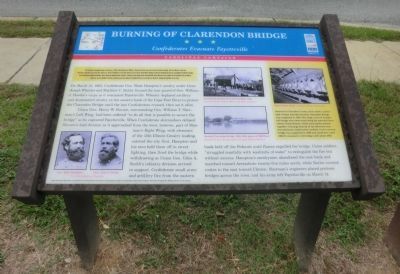 Burning of Clarendon Bridge Marker. Click for full size. Burning of Clarendon Bridge Marker image. Click for full size.