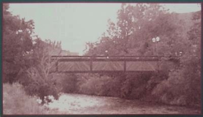 Billy Drew Bridge, 1985. Courtesy Golden Pioneer Museum image. Click for full size.