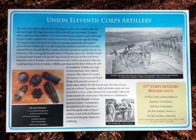 Union Eleventh Corps Artillery Marker image. Click for full size.
