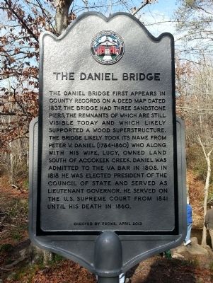The Daniel Bridge Marker image. Click for full size.