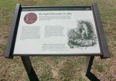The Night of December 13, 1862 Marker. Click for full size. The Night of December 13, 1862 Marker image. Click for full size.