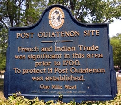 Post Ouiatenon Site Marker image. Click for full size.