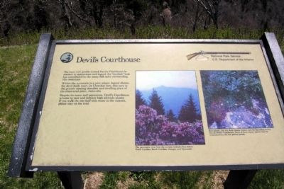 Devil's Courthouse Marker image. Click for full size.