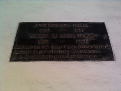 Additional marker celebrating the 300th Anniversary of the printing press in Guatemala. image. Click for full size.