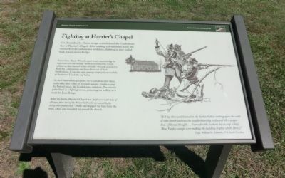 Fighting at Harriet's Chapel Marker image. Click for full size.