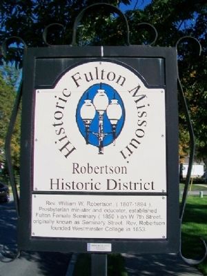Robertson Historic District Marker image. Click for full size.