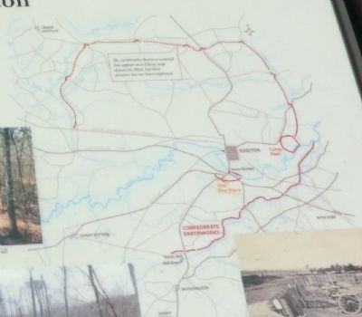 The Confederate Defenses of Kinston Marker. Click for full size. The Confederate Defenses of Kinston Marker image. Click for full size.