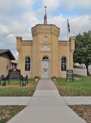 G.A.R. Hall and Marker. Click for full size. G.A.R. Hall and Marker image. Click for full size.