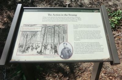 The Action in the Swamp Marker image. Click for full size.