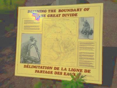 Defining the Boundry of the Great Divide Marker image. Click for full size.