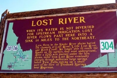 Lost River Marker image. Click for full size.