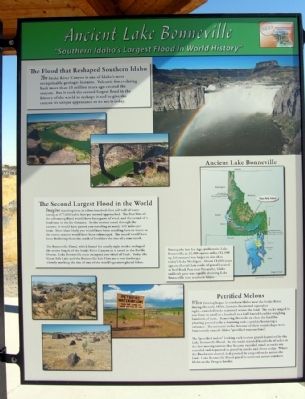 Ancient Lake Bonneville Marker image. Click for full size.