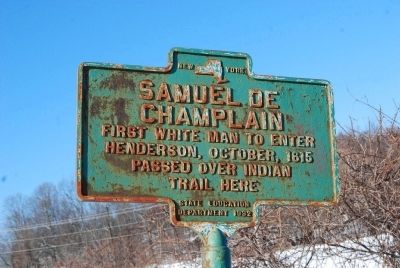 Samuel de Champlain Marker image. Click for full size.