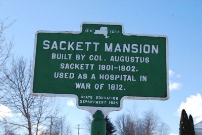 Sackett Mansion Marker image. Click for full size.