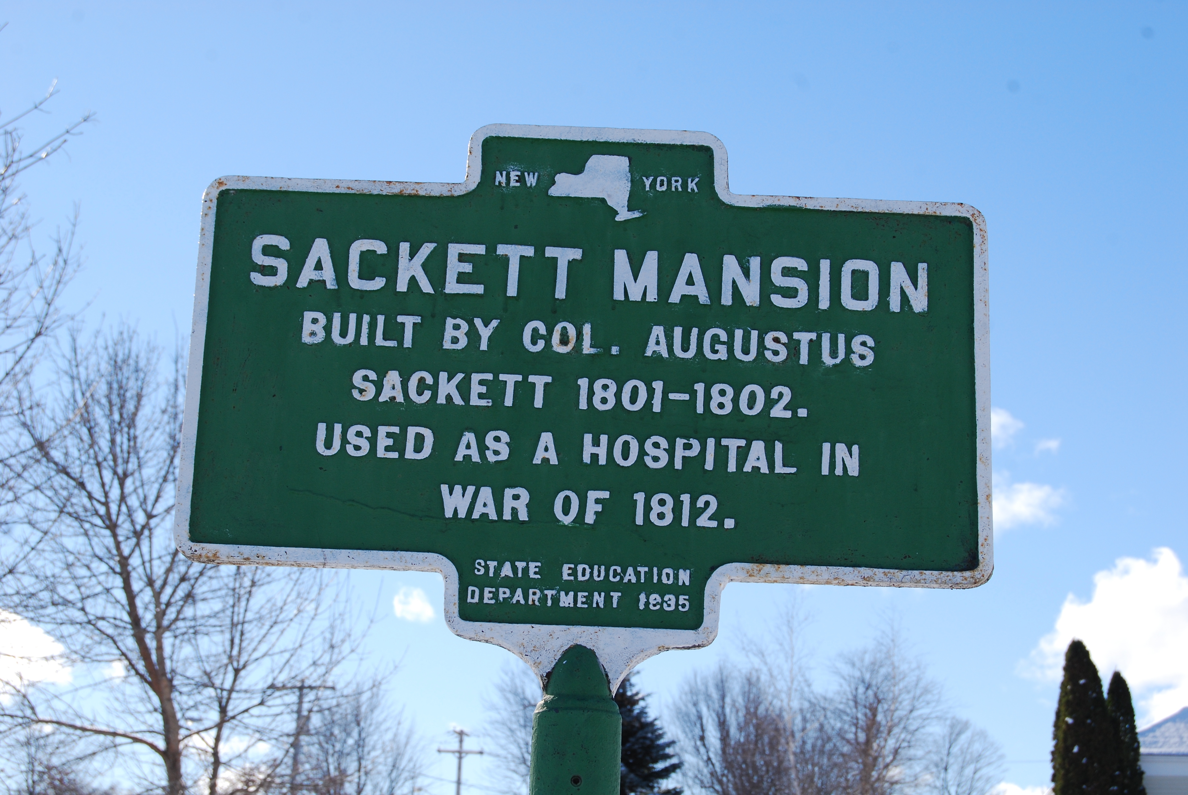 Sackett Mansion Marker