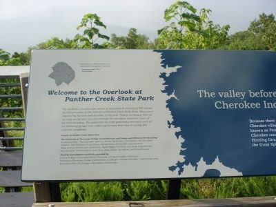 Welcome to the Overlook at Panther Creek State Park Marker image. Click for full size.