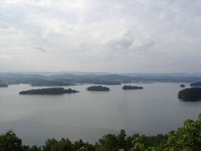 View from Welcome to the Overlook at Panther Creek State Park Marker image. Click for full size.