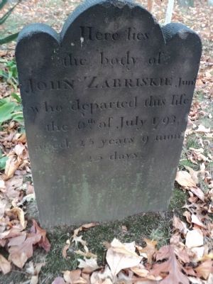 Grave of John Zabriskie. Click for full size. Grave of John Zabriskie image. Click for full size.