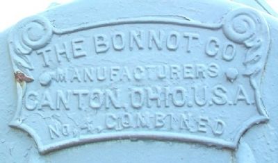 Bonnot Combined Brick Machine Builder's Plate image. Click for full size.