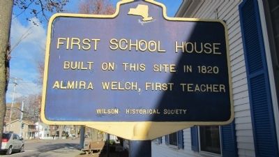 First School House Marker. Click for full size. First School House Marker image. Click for full size.