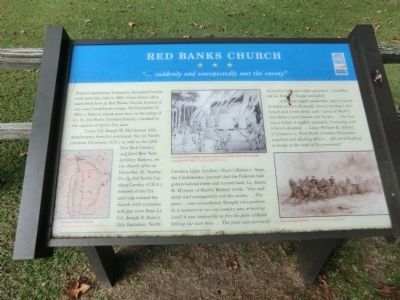 Red Banks Church Marker. Click for full size. Red Banks Church Marker image. Click for full size.