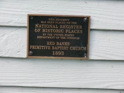Red Banks Church Marker image. Click for full size.