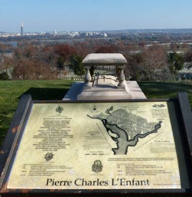Pierre Charles L'Enfant Marker. Click for full size. Pierre Charles L'Enfant Marker image. Click for full size.