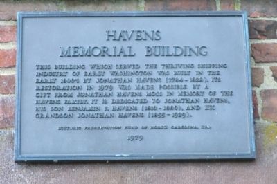 Havens Memorial Building Marker. Click for full size. Havens Memorial Building Marker image. Click for full size.