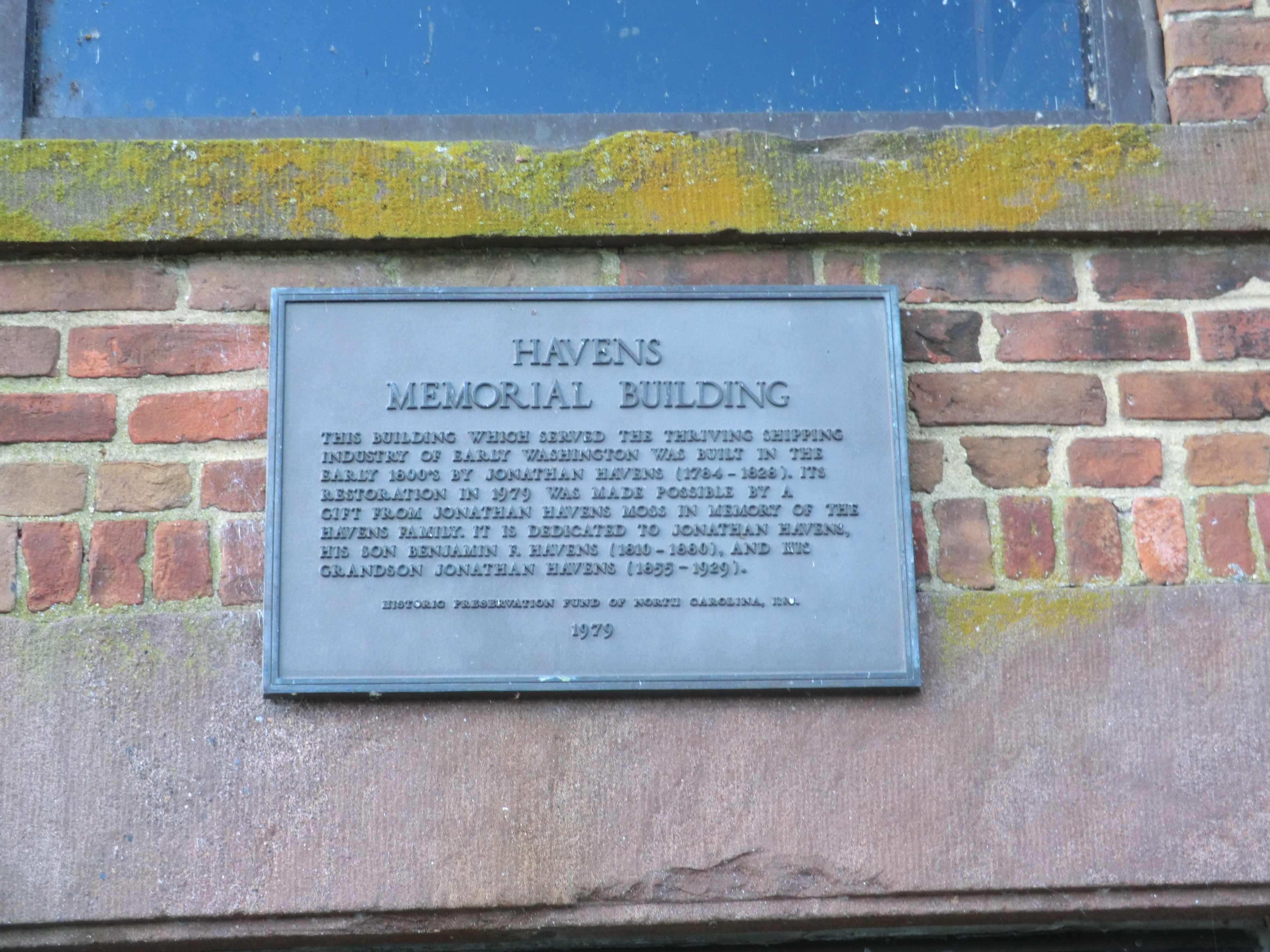 Havens Memorial Building Marker