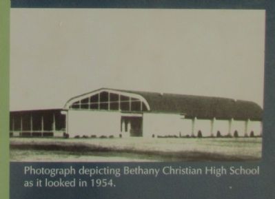 Bethany Christian High School in 1954 image. Click for full size.