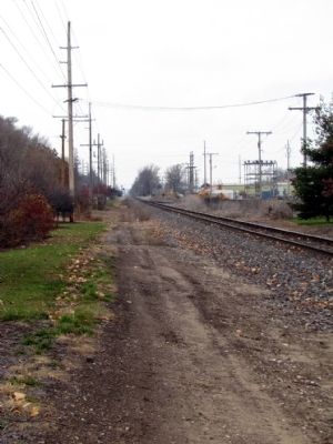 Railroad Tracks located near Marker image. Click for full size.