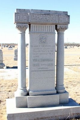William Jesse McDonald grave monument. Click for full size. William Jesse McDonald grave monument image. Click for full size.