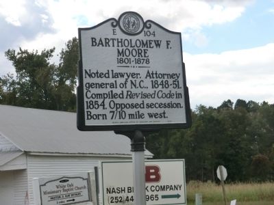 Bartholomew F. Moore Marker. Click for full size. Bartholomew F. Moore Marker image. Click for full size.