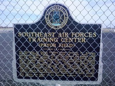 Southeast Air Forces Training Center Marker. Click for full size. Southeast Air Forces Training Center Marker image. Click for full size.