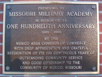 Missouri Military Academy Marker image. Click for full size.