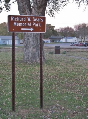 Richard W. Sears Memorial Park Sign image. Click for full size.